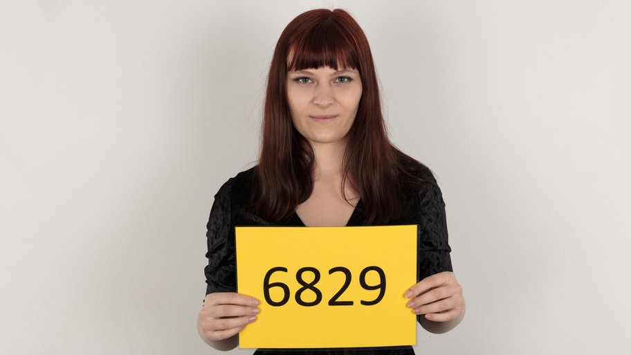 Czech Casting Eva 6829 - Cute young girl with glasses is a bad student