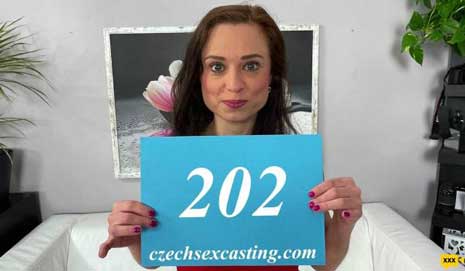 Real porn audition. This girl Azoe 202 is shooting her first porn video. Watch authentic first time casting sex videos only on Czech Sex Casting.